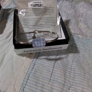 LUCA & DANNI LAVENDAR GINGHAM BRACELET